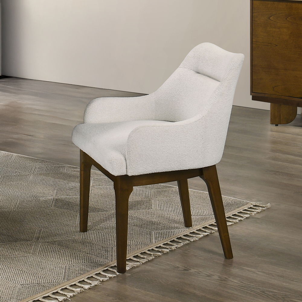 Kasha - Side Chair (Set of 2) - Chenille / Vintage Oak