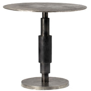 Higsby - Bistro Table 30" - Raw Nickel With Black Patina