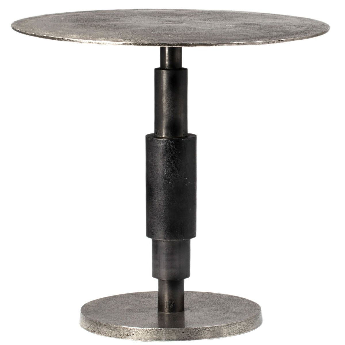 Higsby - Bistro Table 30" - Raw Nickel With Black Patina