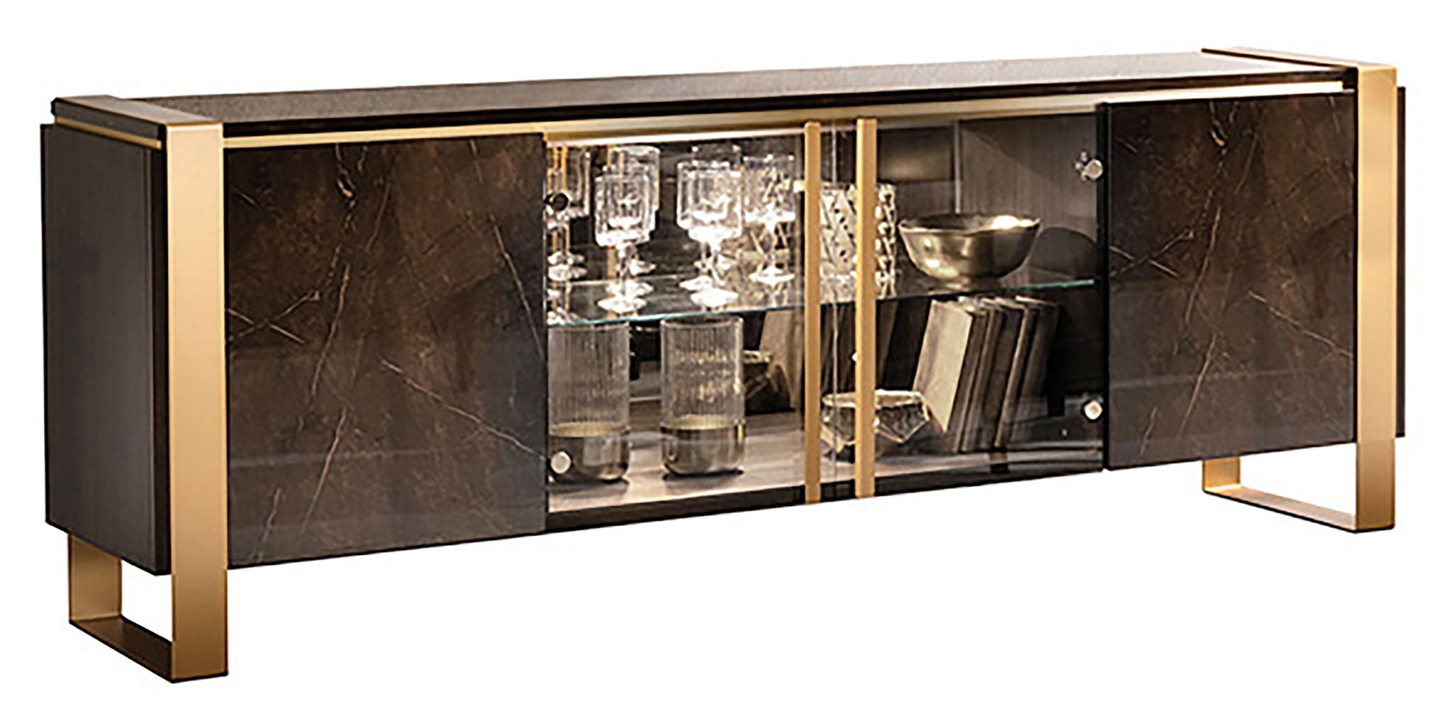 Essenza - 4 Doors Buffet - Dark Brown