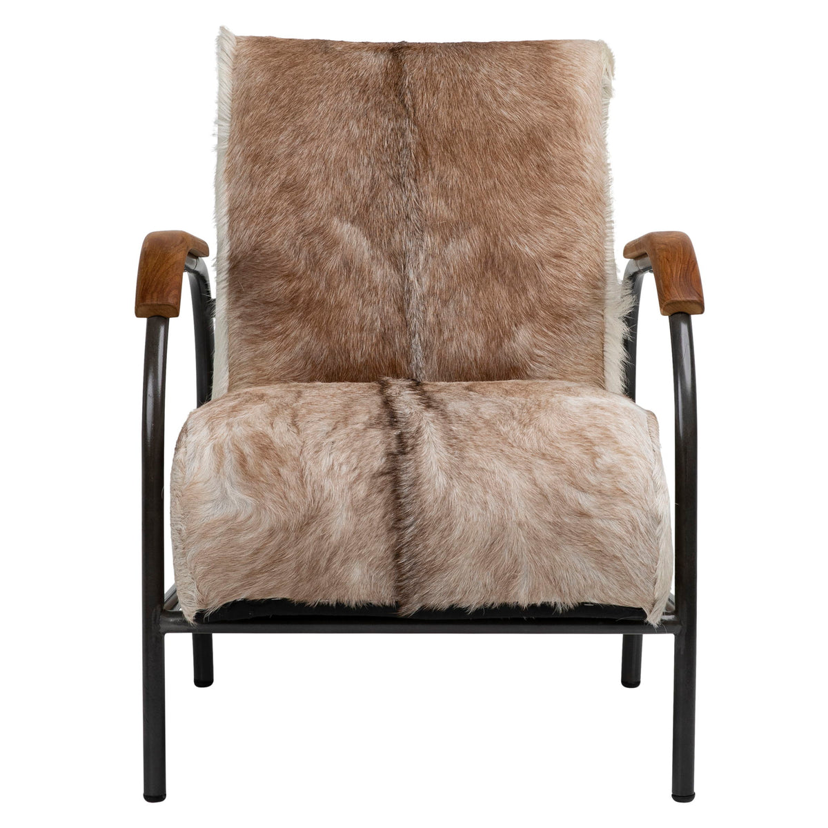 Laney - Occasional Chair - Natural Brown And White With Black