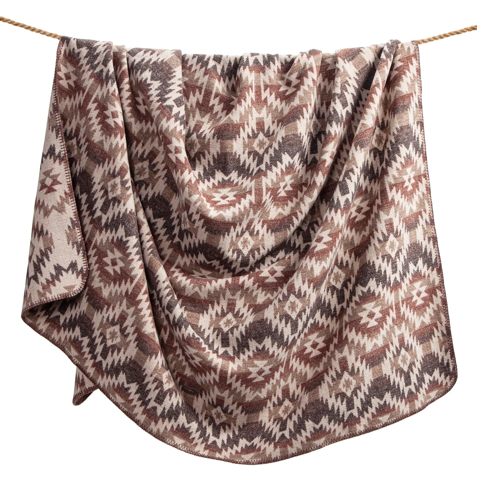 Mesa - Full/Queen Wool Blend Blanket Set (Set of 3) - Multi Color