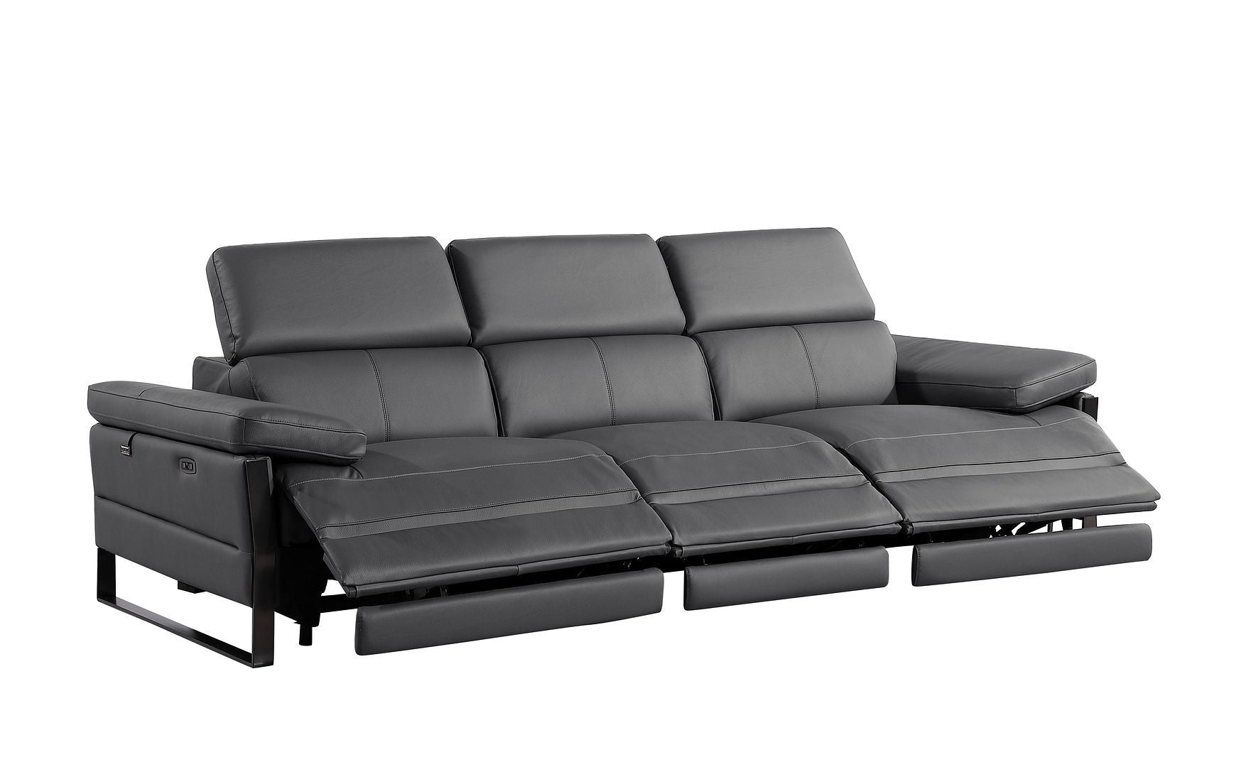 1246 - Modular Power Triple Reclining Sofa With Power Reclining Headrests