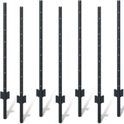4 Foot U-Shaped Metal Garden Fence Posts Set For Wire Fencing
