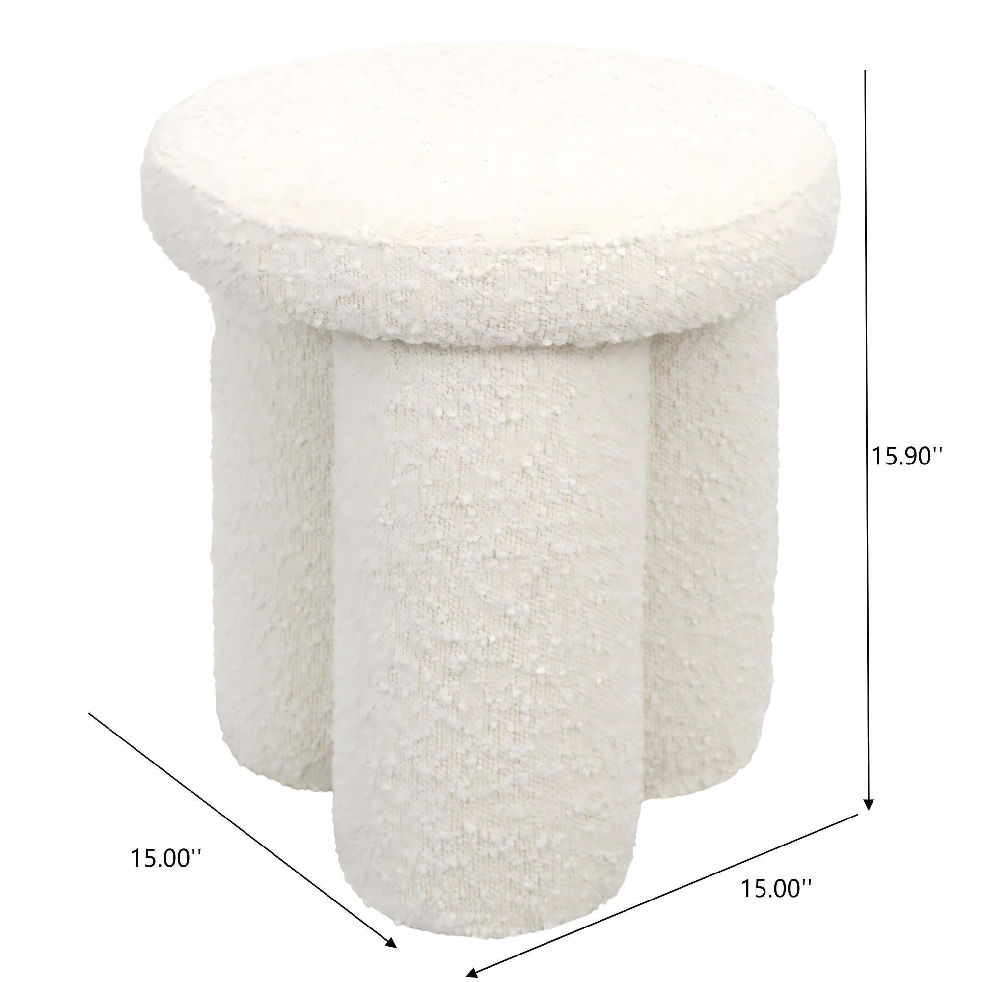 Wesley - Stool - Ivory