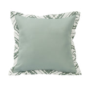 Belmont - Textured Fabric Graphic Printed Flanged Pillow - Green