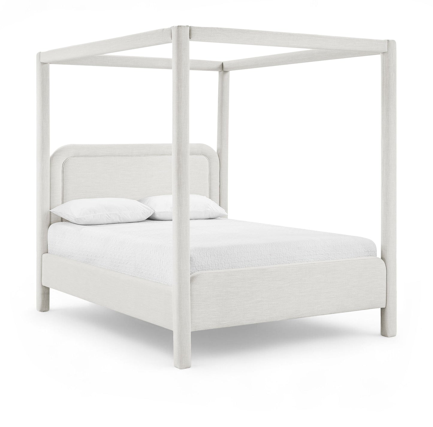 Salina - Linen Textured Fabric Upholstered Bed