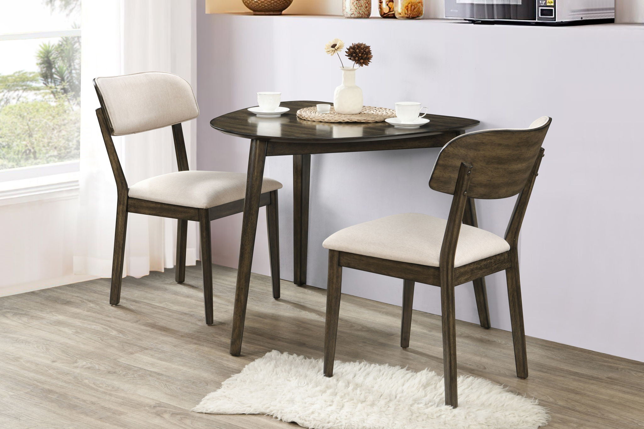 Rex Guitar Pick Corner Table With 2 Chairs