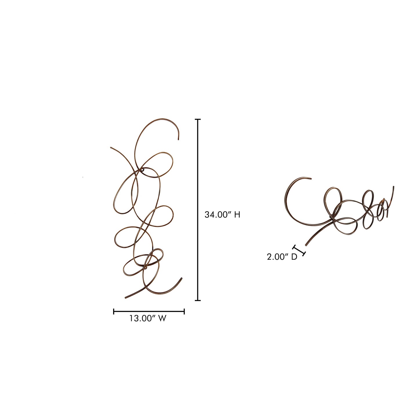 Scroll - One Wall Decor - Silver