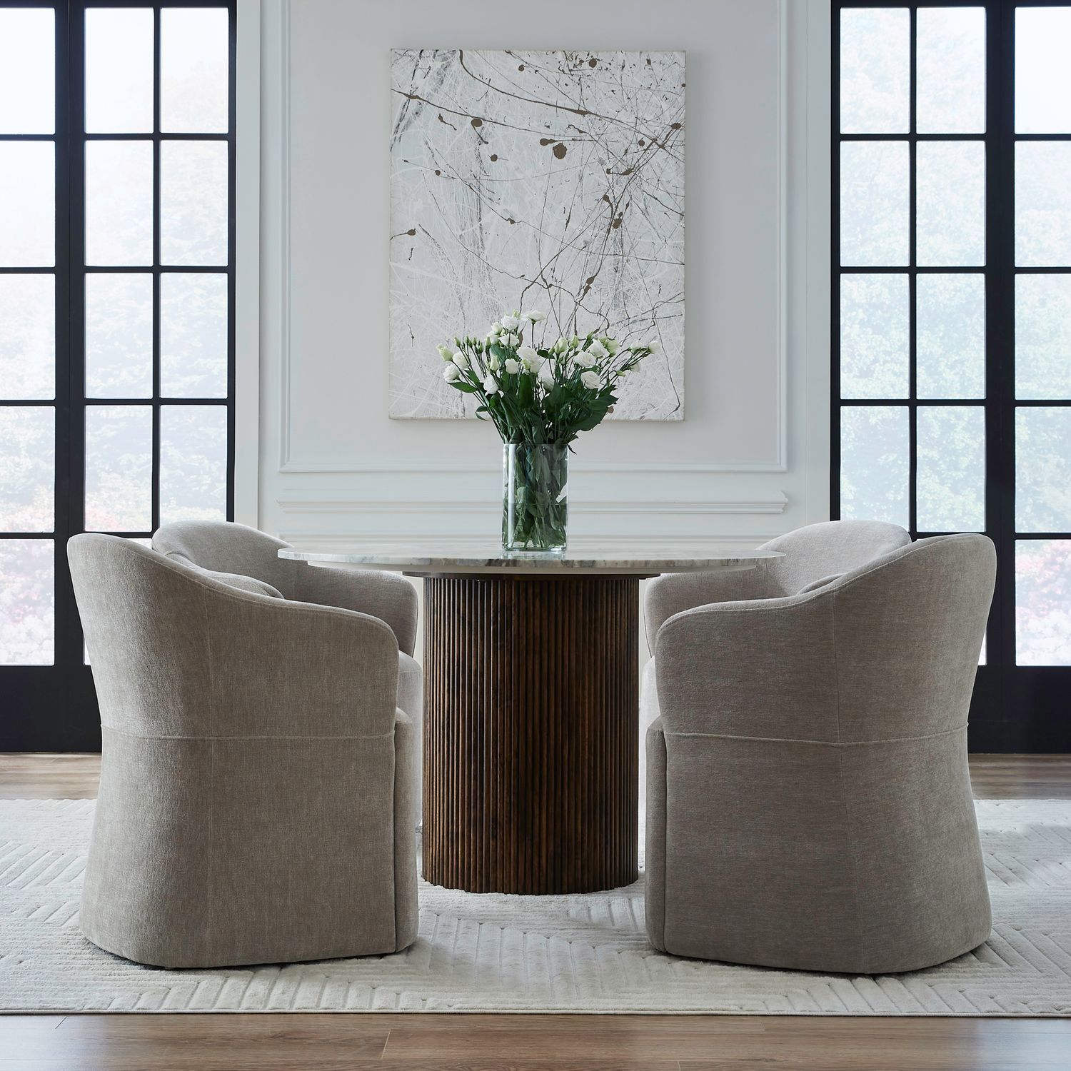 Accent Dining - Accent Chair With Casters