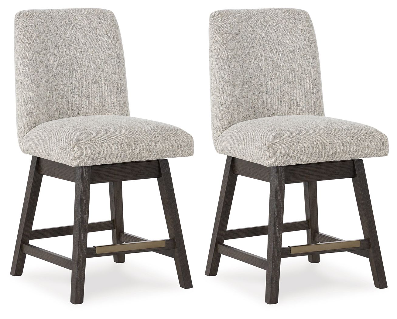 Burkhaus Upholstered Swivel Barstool (Set of 2) - Thumbnail 3