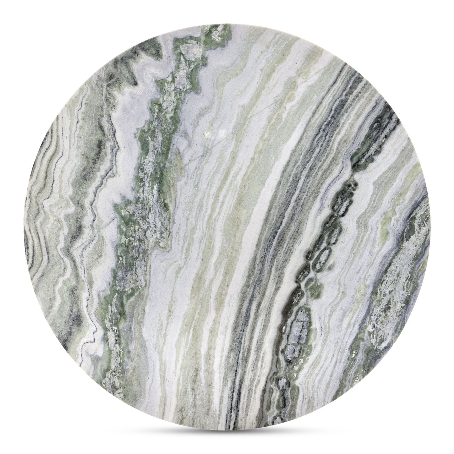 Celia - Round Dining Table - Green / Gray