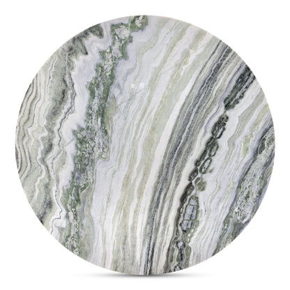 Celia - Round Dining Table - Green / Gray