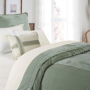 Arlington - Queen Velvet Duvet Cover - Green