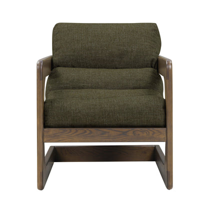 Palma - Textured Weave Accent Chair With Brown Base