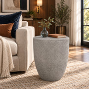 Outdoor Lightweight Concrete, Side Table - Natural