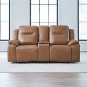 Callihan - Loveseat With Console P3 & ZW - York Butternut