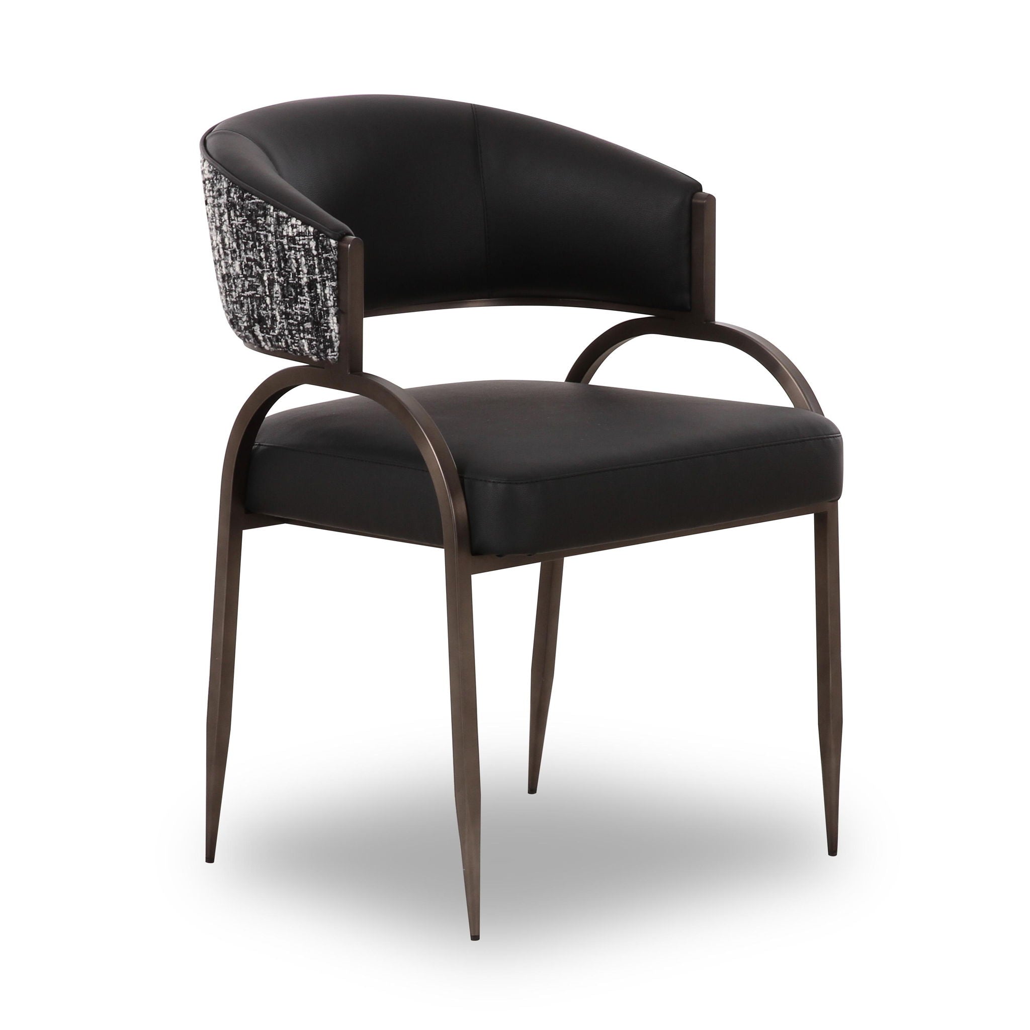 Tatum - Vegan Leather 2-Tone Dining Chair