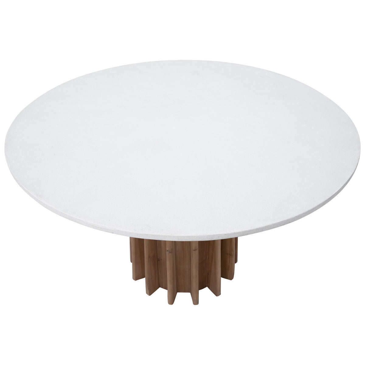 Adonis - Dining Table - White And Natural