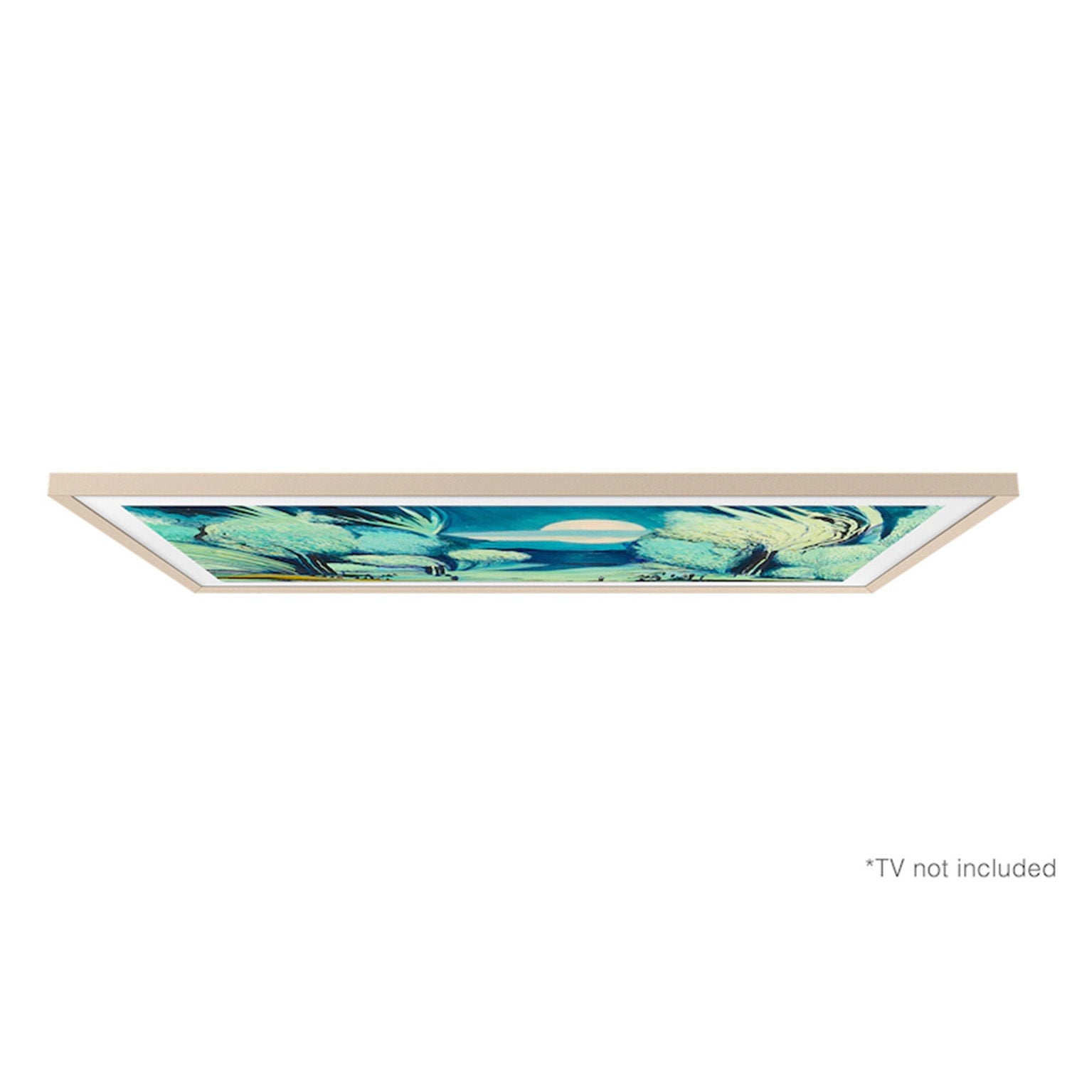 Samsung - 85" The Frame Customizable Bezel - Sand Gold Metal