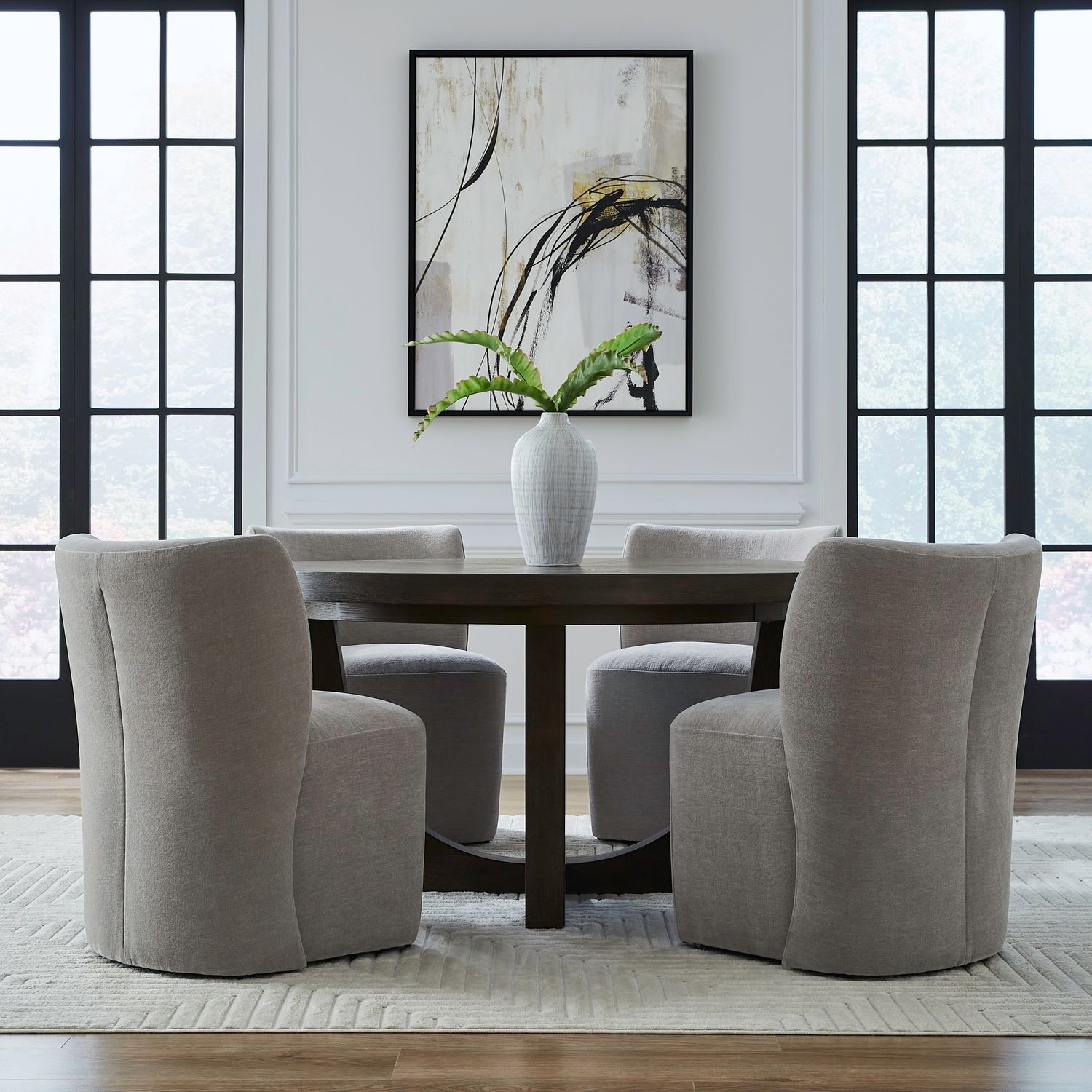 Accent Dining - Dining Chair With Casters Accent