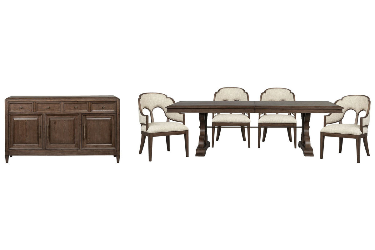 Jubilee - Extendable Trestle Dining Table Set