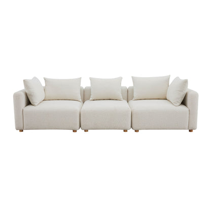 Hangover - Boucle Fabric Sofa - Cream