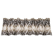 Chalet - Aztec Valance - White / Brown