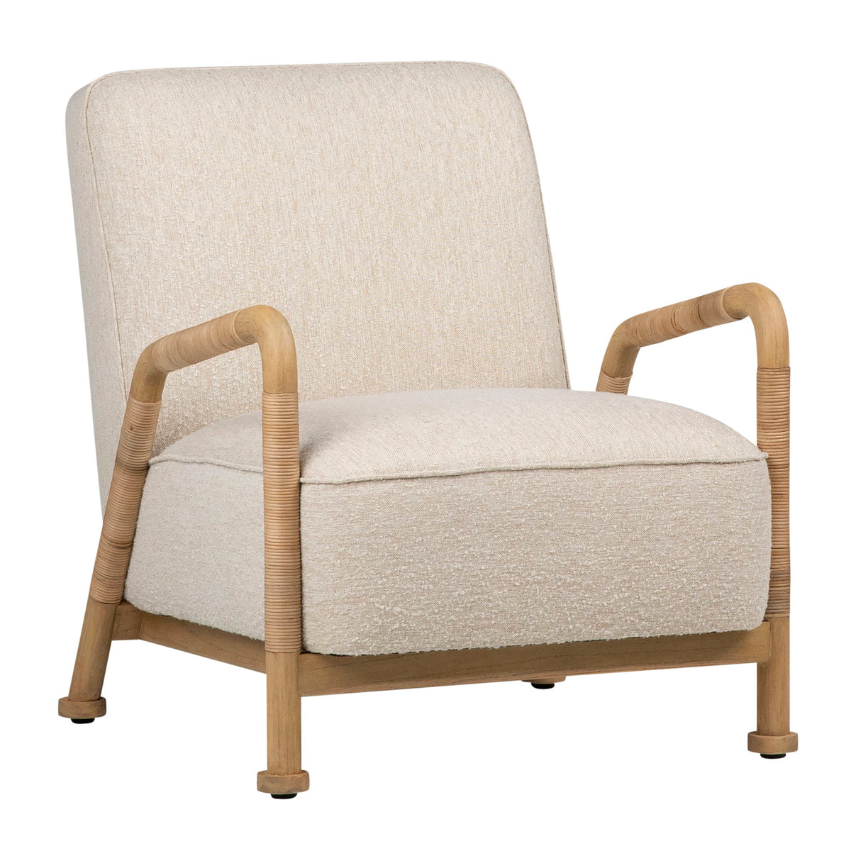 Clyde - Occasional Chair - Ivory And Natural