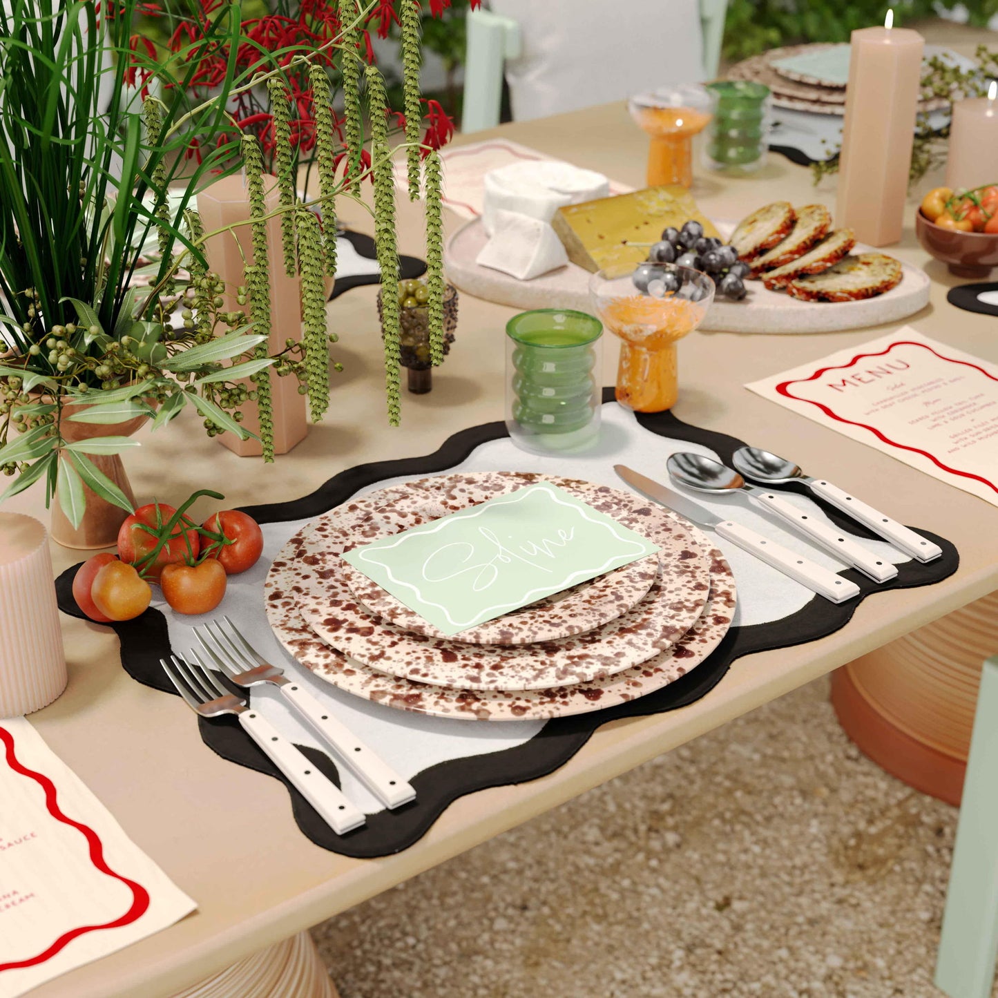 Scalloped Edge - Cotton Placemat (Set of 4)