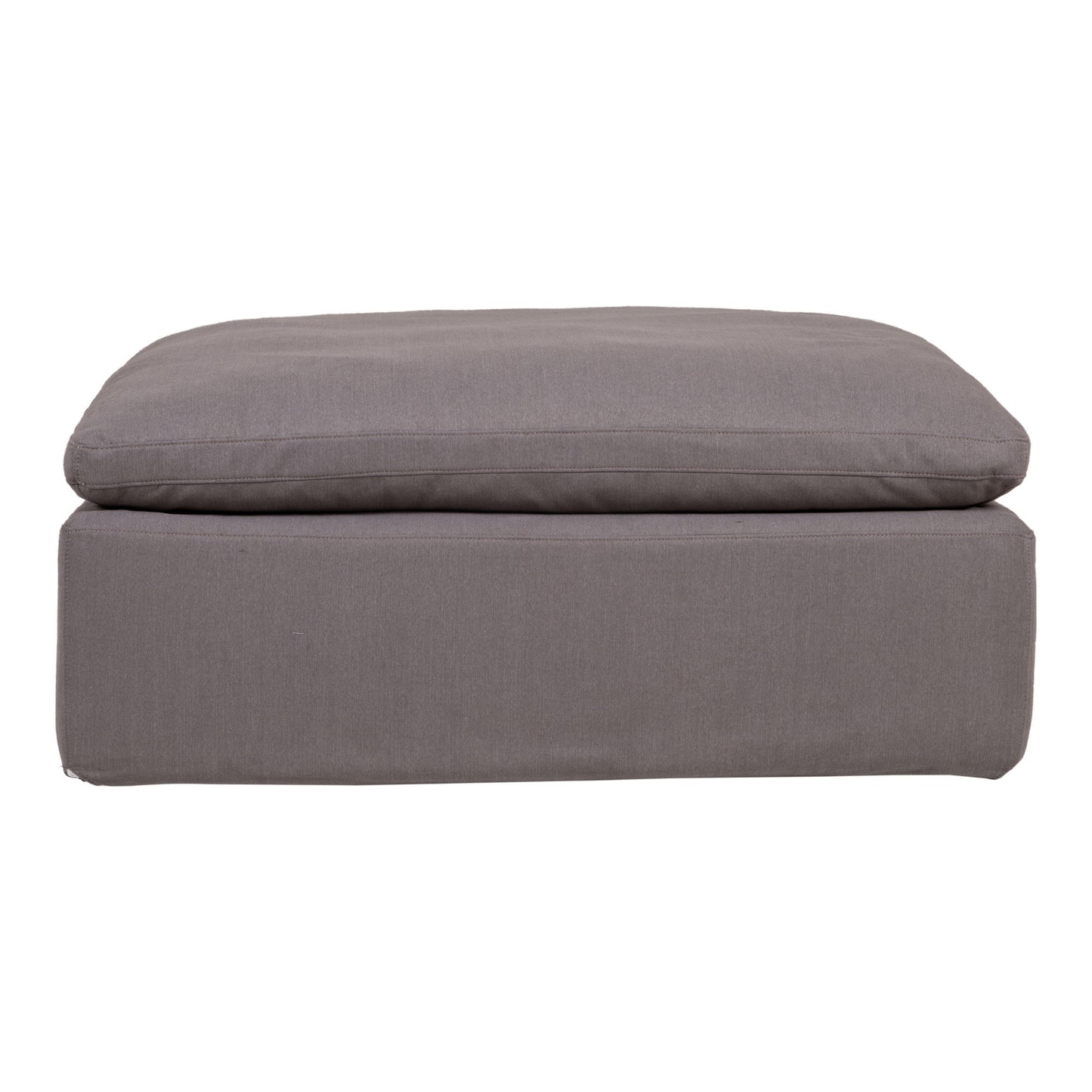 Clay - Livesmart Fabric Ottoman - Light Gray
