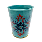 Bonita - Ceramic Wastebasket - Blue