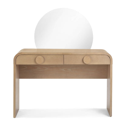 Moonrise - 2 Drawer Vanity Desk - Natural Ash