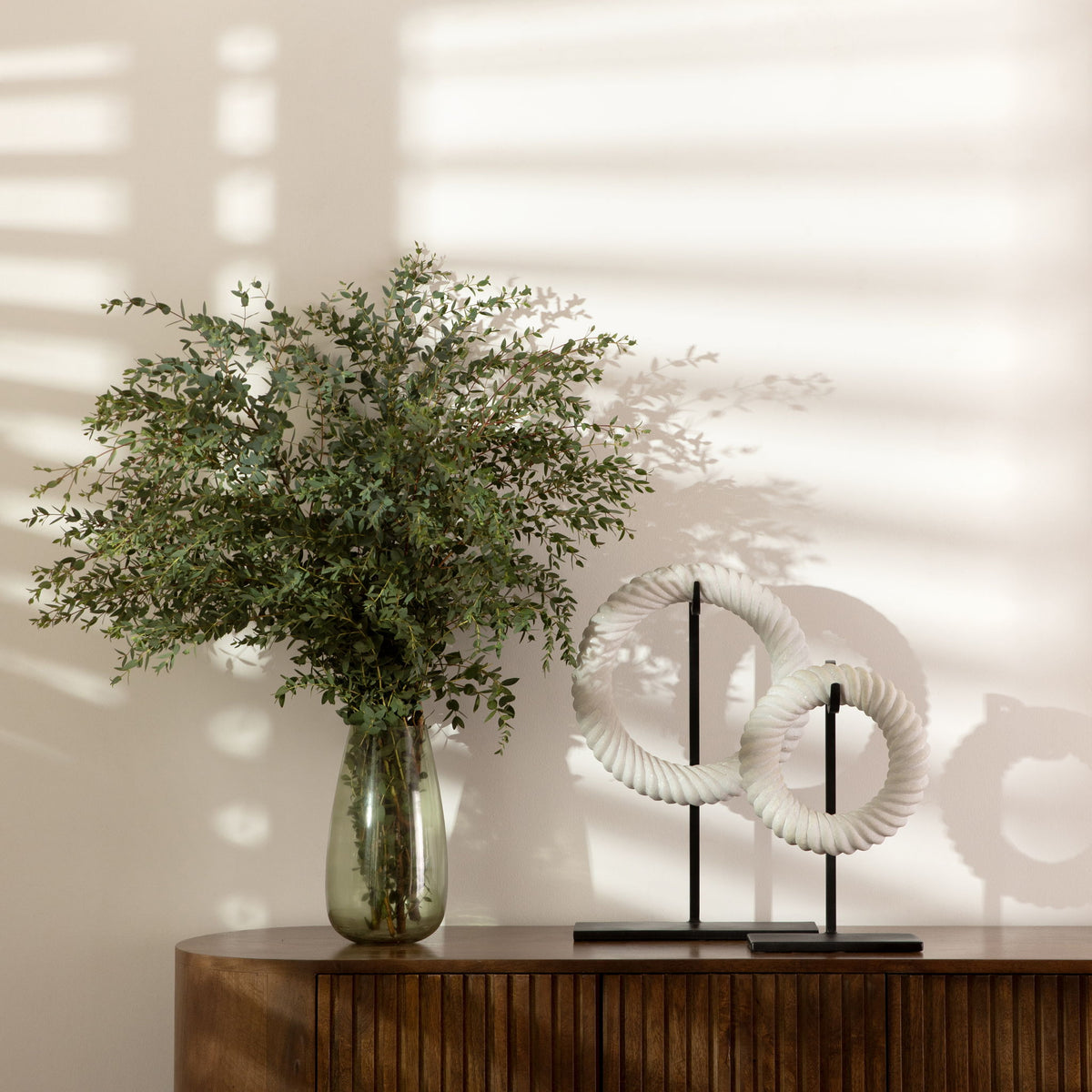 Armenta - Sculpture (Set of 2) - White And Black