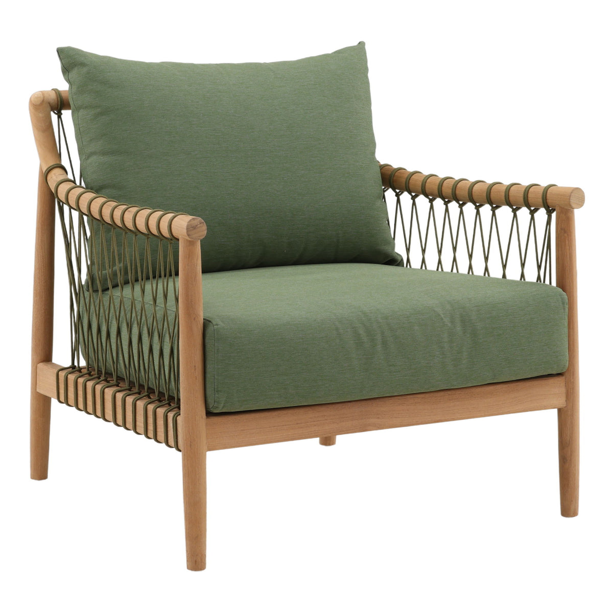 Tahoe - Outdoor Sofa Chair - Green And Natural