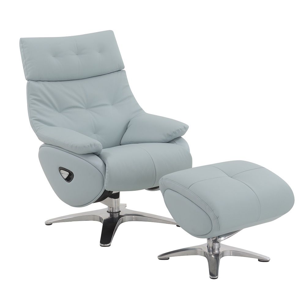 Janella Motion Accent Chair With Swivel & Ottoman - Thumbnail 3