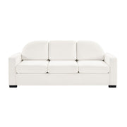 Modern 3 Seater Sofa With Curved Backrest