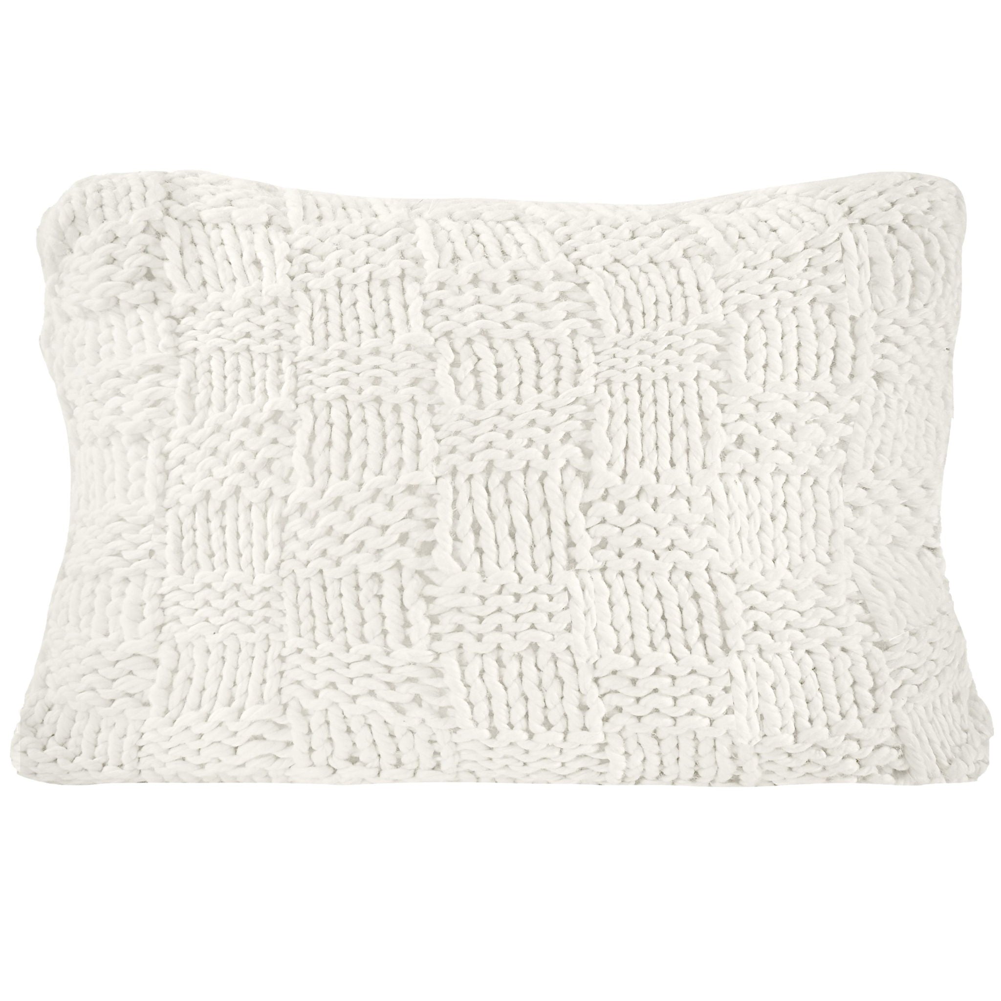 Chess Knit - Dutch Euro Pillow - Natural