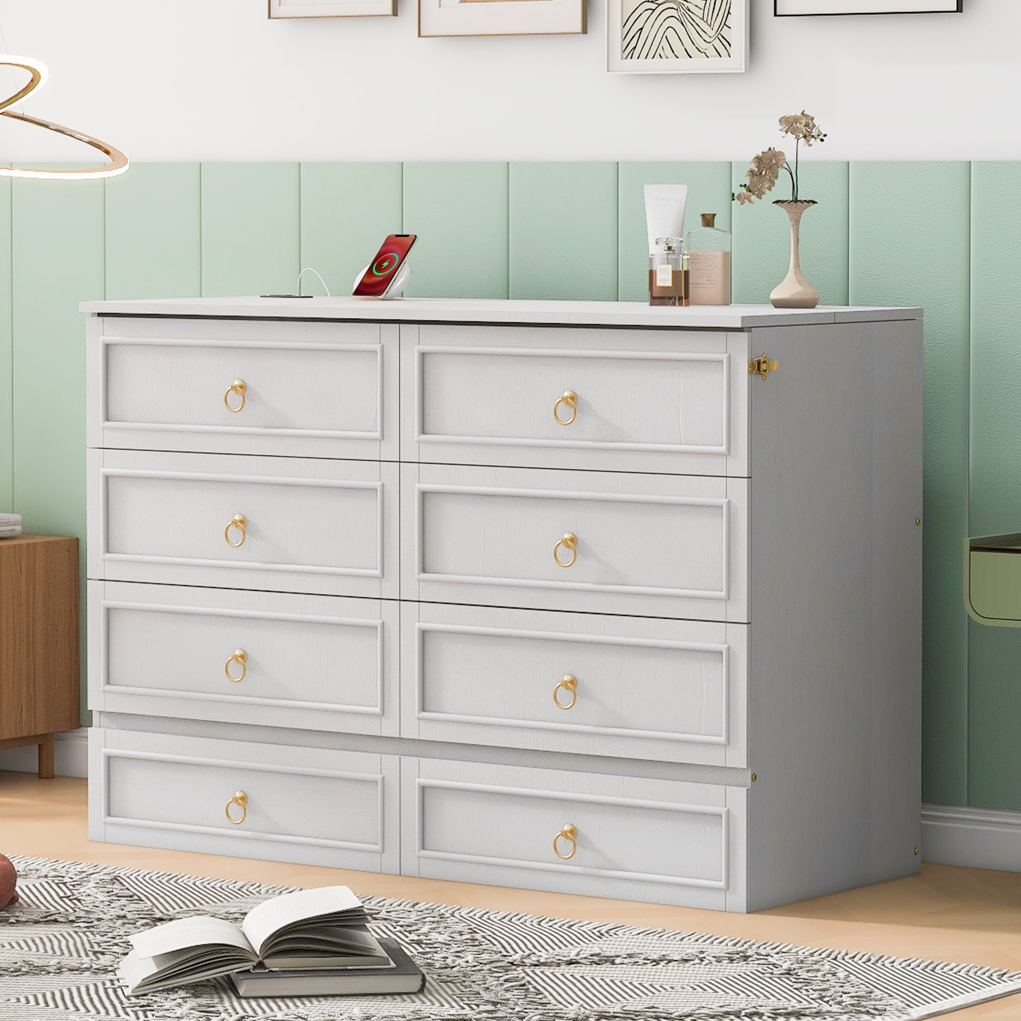 Murphy Bed With Large Drawers And Stylish Design