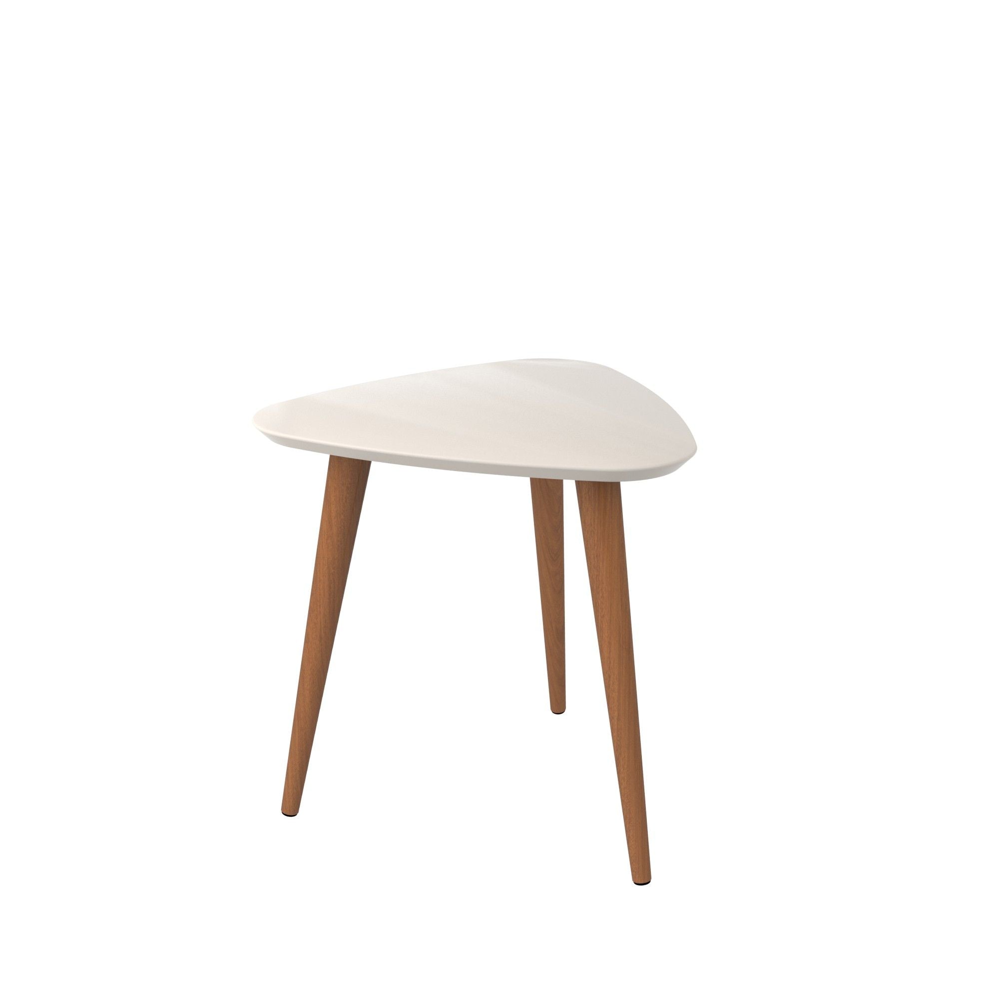 Utopia - Triangle End Table - Off White