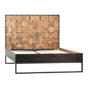 Nellie - Queen Bed - Natural With Ebony And Black