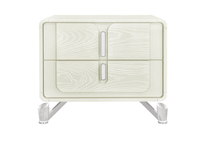 Lyra - Nightstand With USB - Beige
