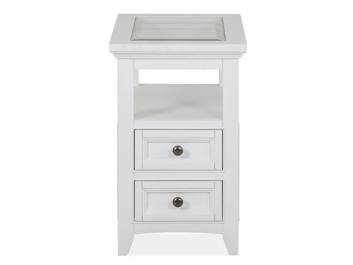 Heron Cove - Chairside End Table - Chalk White