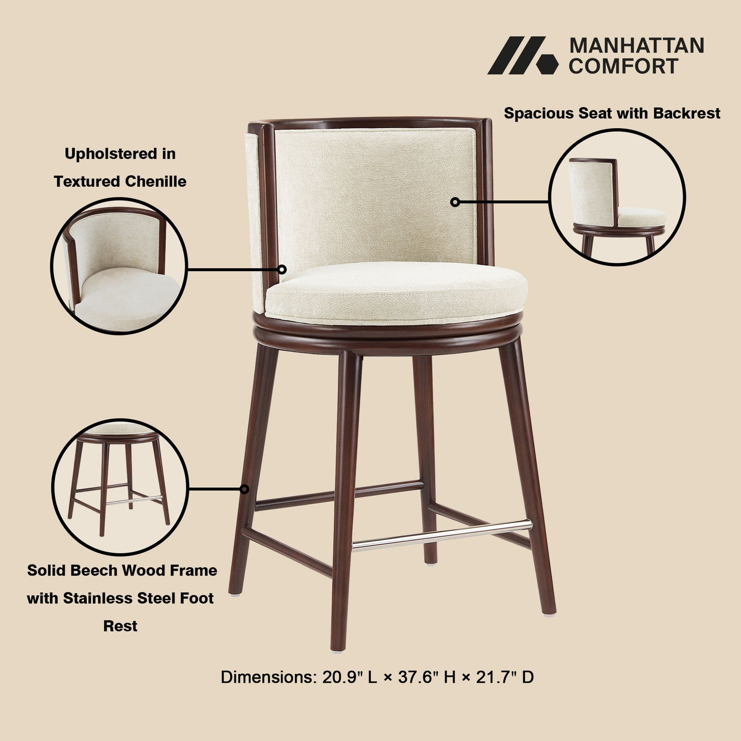 Evalyn - Counter Stool