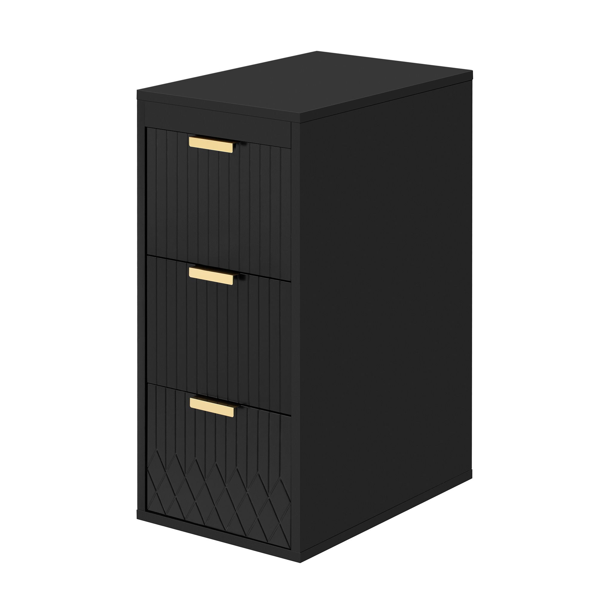 Modern Wall Mounted Floating Cabinet With Drawers For Bathroom