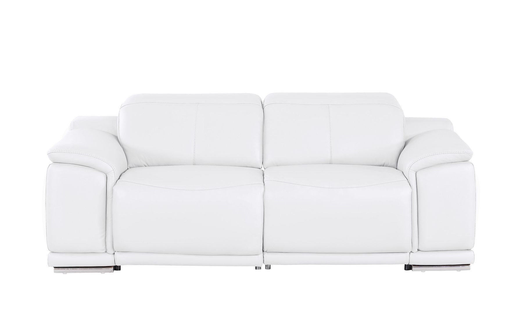 2679 - Genuine Leather Loveseat With Dual Power Recliners