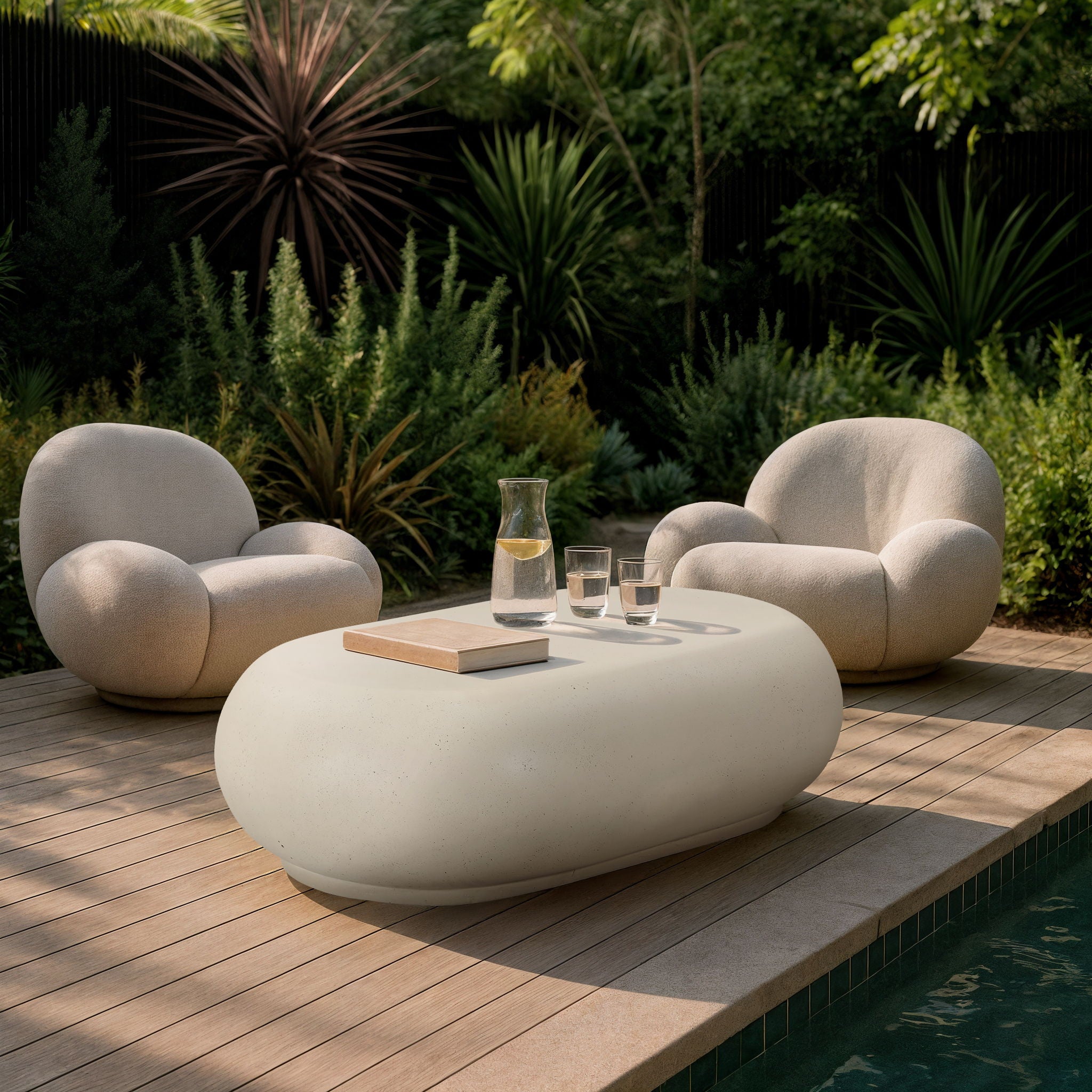 Pebble - Concrete And Fiberglass Coffee Table