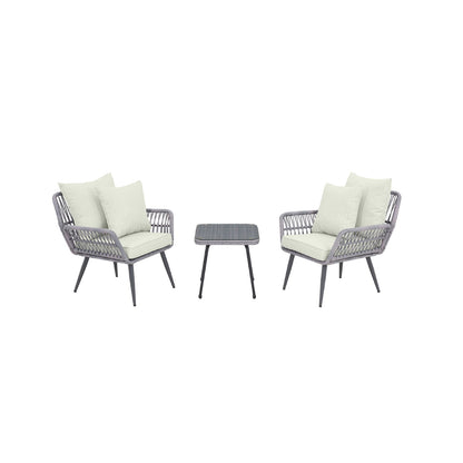 Cannes - 3 Piece Outdoor Patio Conversation Set