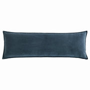 Cotton Canvas - Stonewashed Long Lumbar Pillow - Denim
