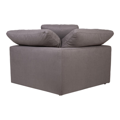Clay - Livesmart Fabric Corner Chair - Light Gray
